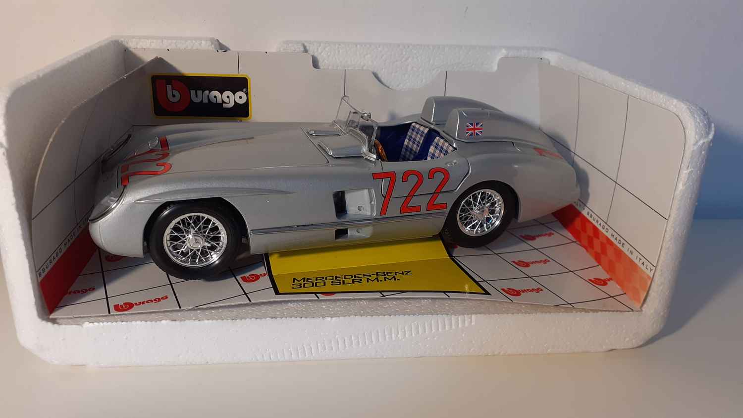 Mercedes-Benz 300 SLR M.M. grise (échelle 1/18ème)