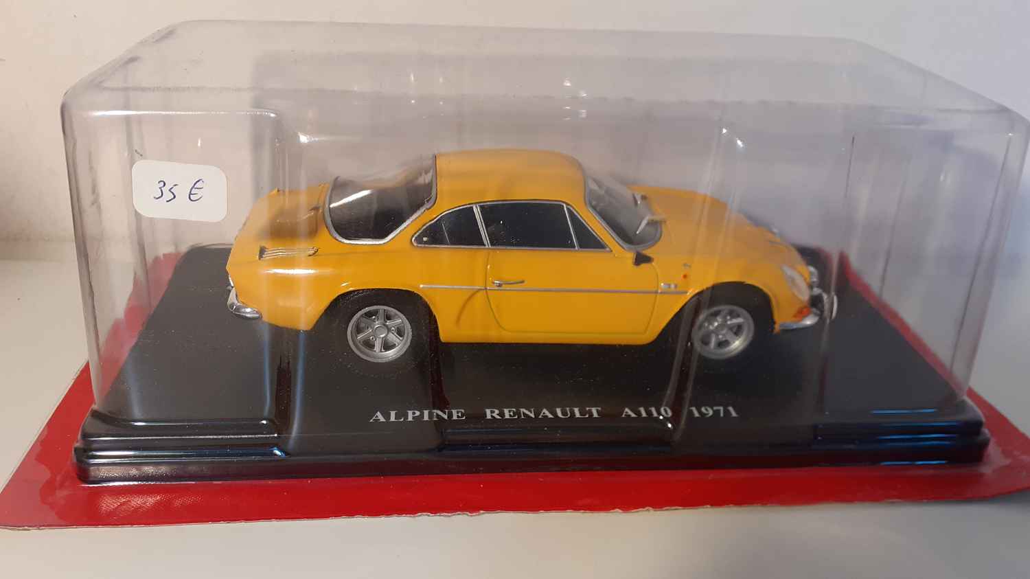 Renault Alpine A110 jaune de 1971 (échelle 1/24ème)