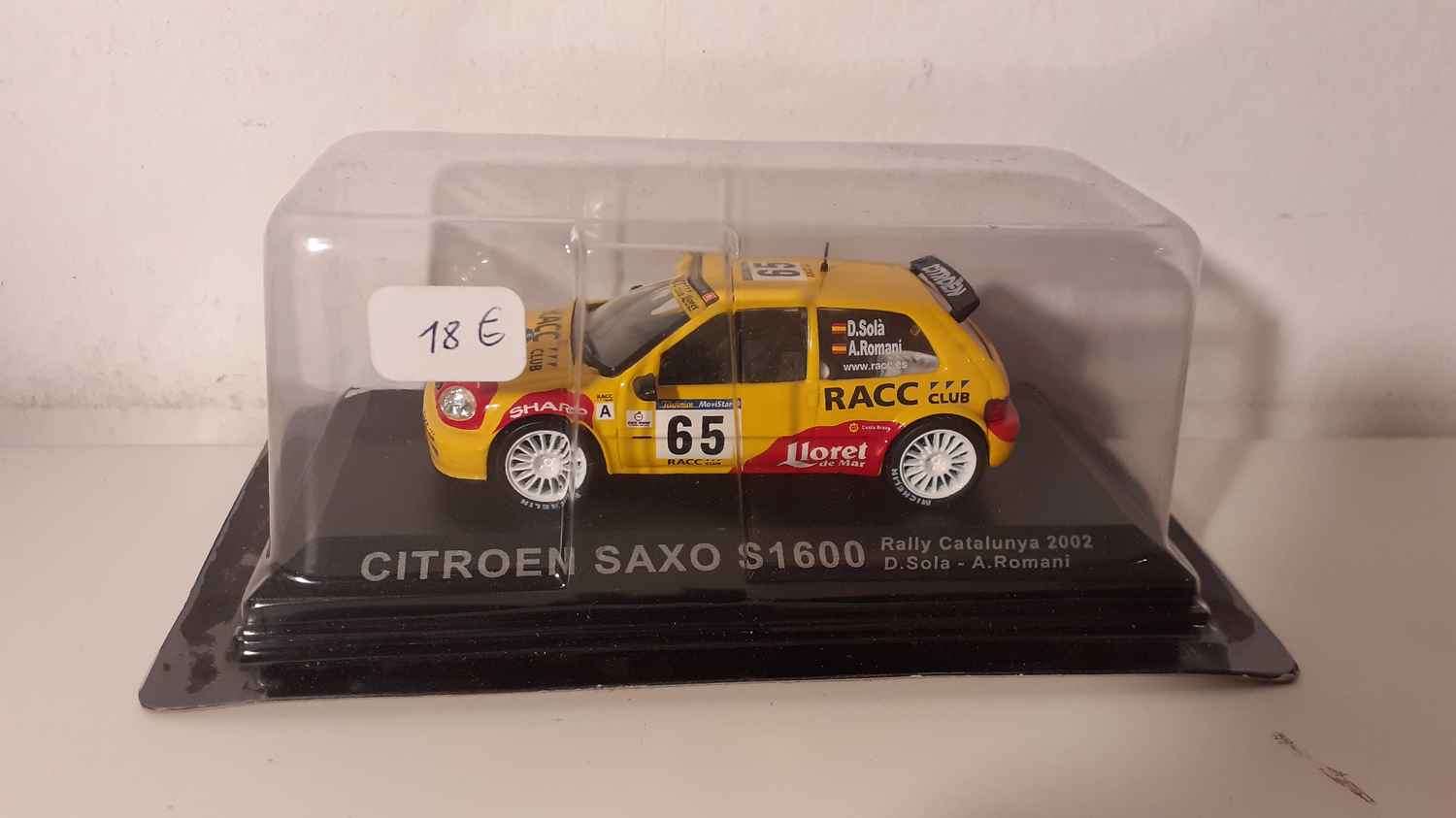 Citroën Saxo S1600 rallye de Catalogne de 2002