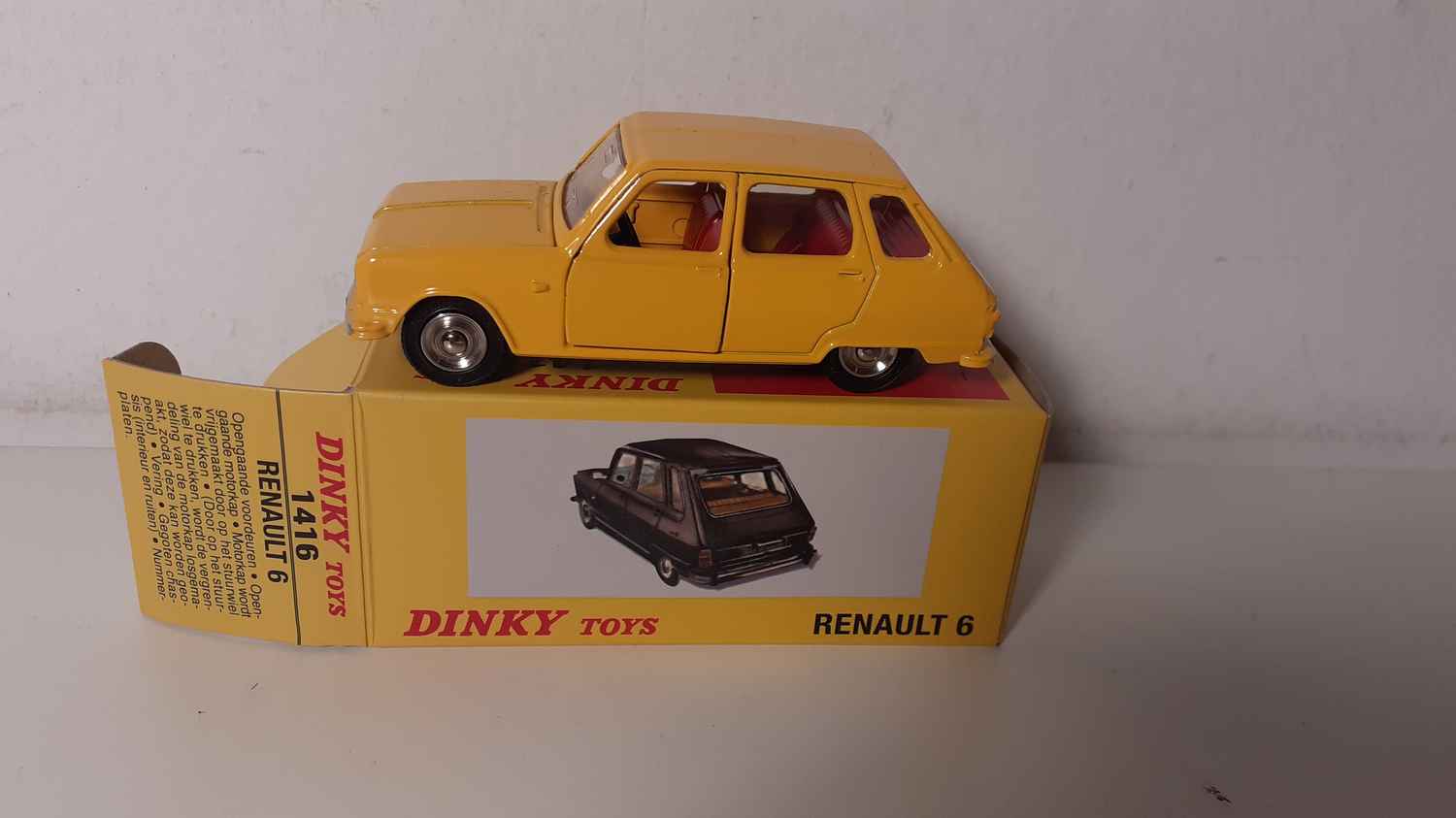 Renault 6 jaune Dinky-Toys (Editions Atlas)