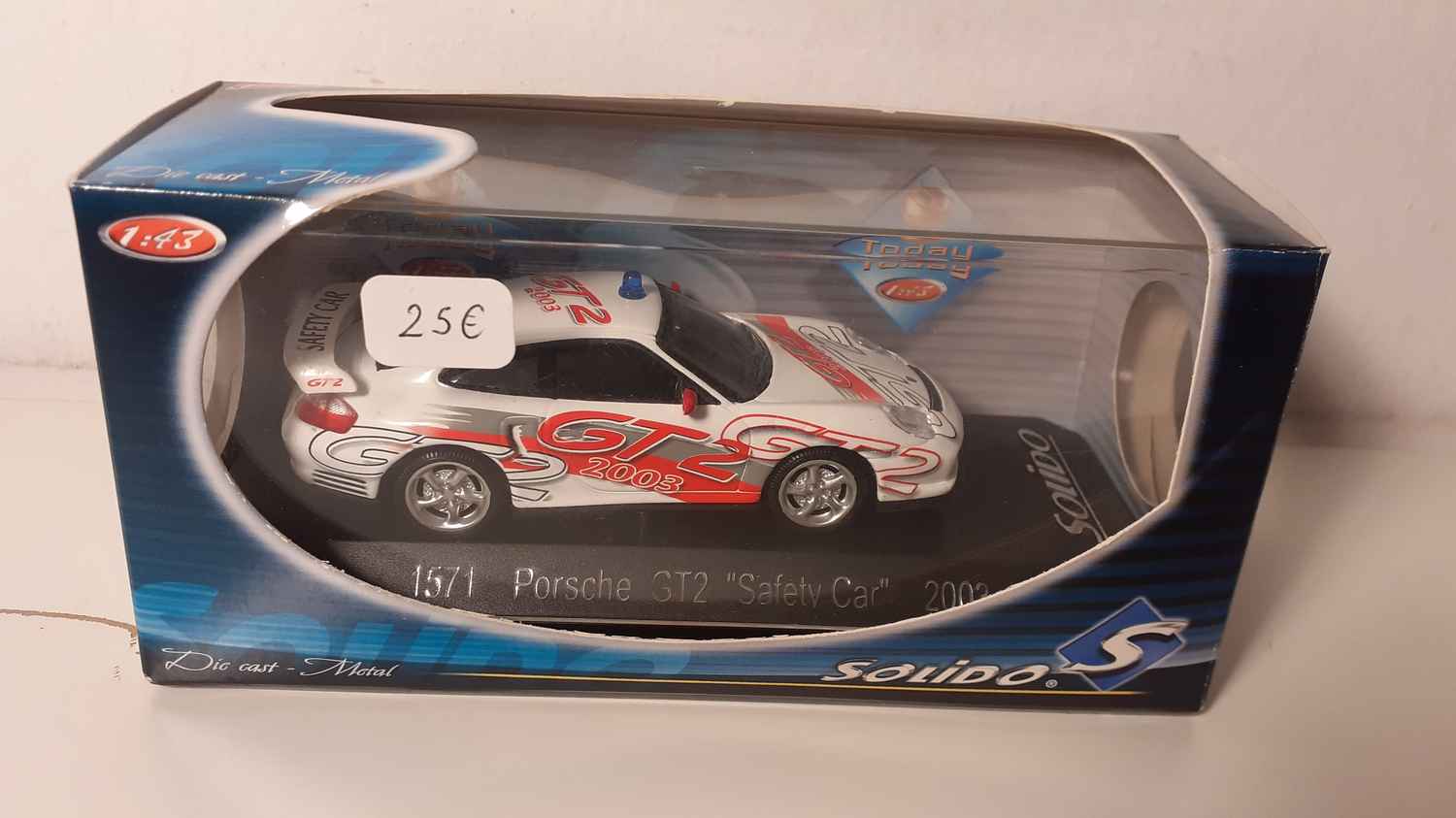 Porsche GT2 "Safety car" blanche de 2003 (Solido référence 1571)