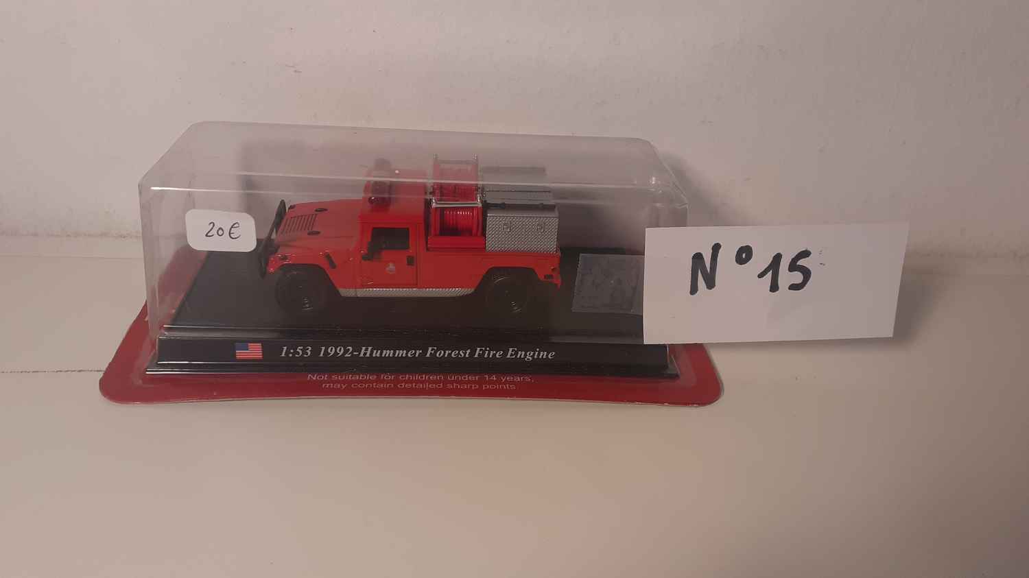 Véhicule N°15 de pompiers - Hummer Forest Fire Engine de 1992