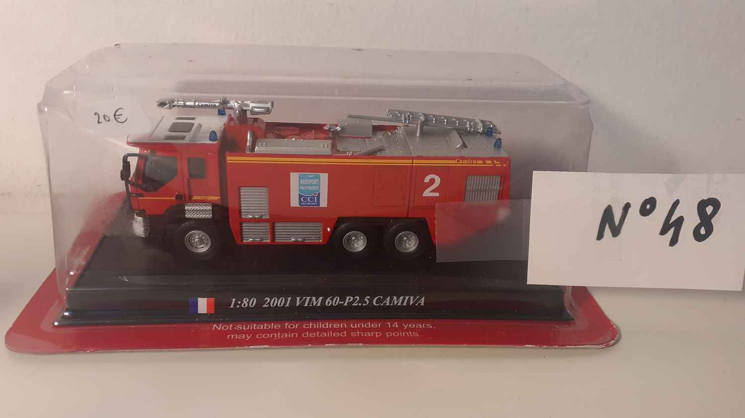 Véhicule N°48 de pompiers - VIM 60-P2.5 Camiva de 2001