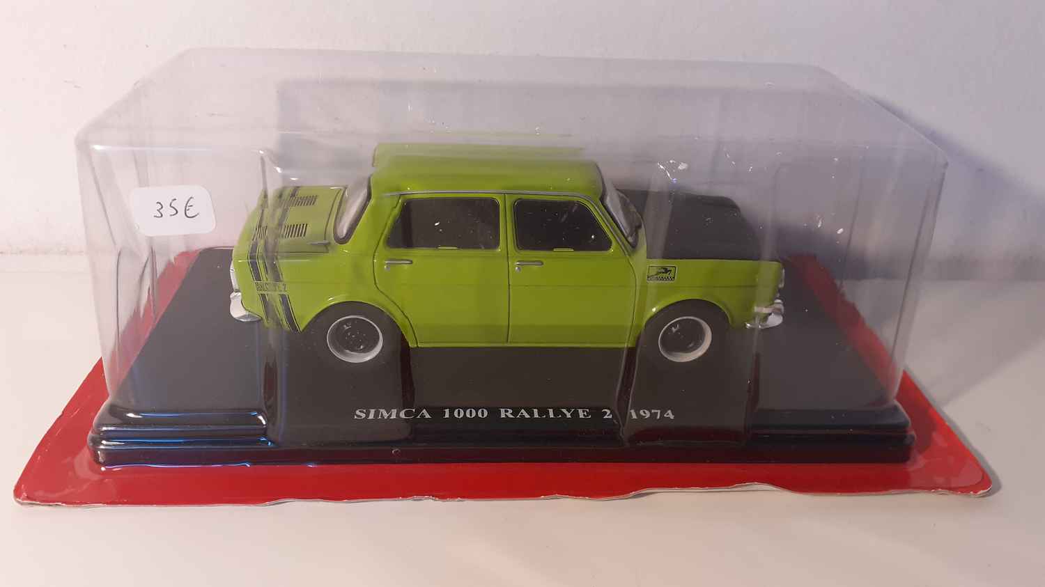 Simca 1000 rallye 2 verte et noire de 1974 (échelle 1/24ème)