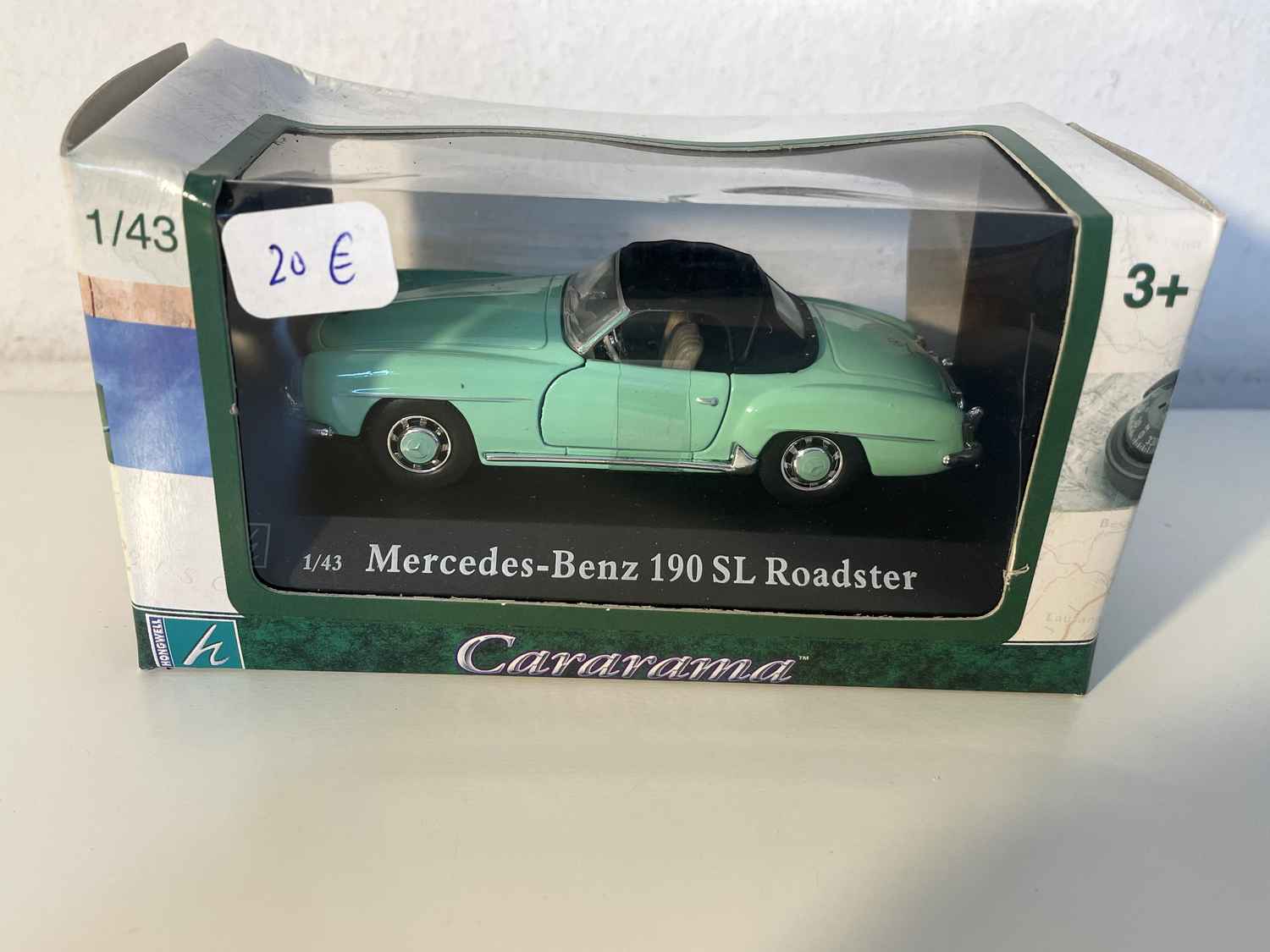 Mercedes-Benz 190SL Roadster verte