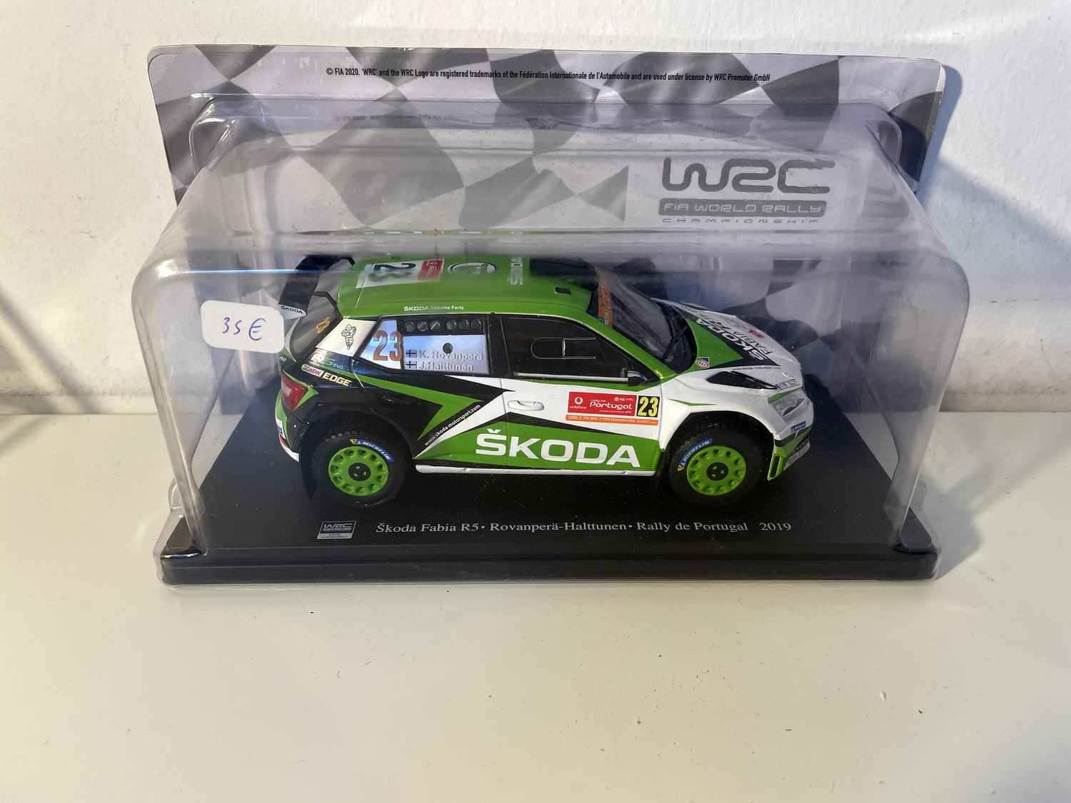 Skoda Fabia R5 - rallye du Portugal 2019 (échelle 1/24ème)