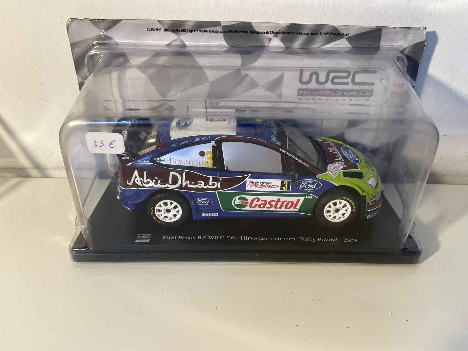 Ford Focus RS WRC 09 - rallye de Pologne 2009 (échelle 1/24ème)