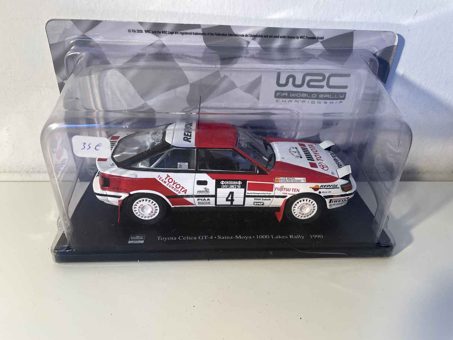 Toyota Célica GT-4 rallye des 1000 lacs 1990 (échelle 1/24ème)