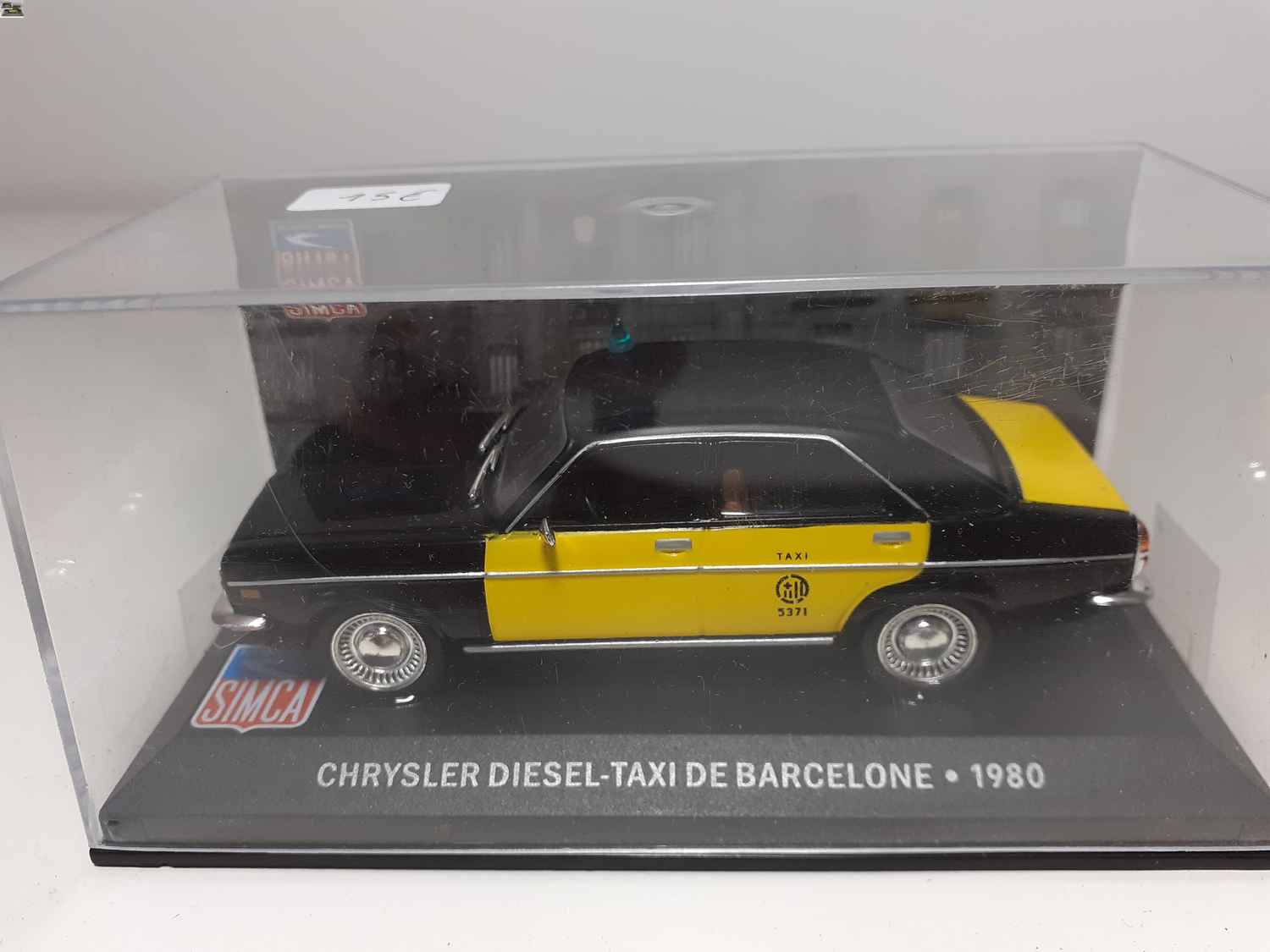 SIMCA Chrysler taxi de Barcelone jaune et noir de 1980